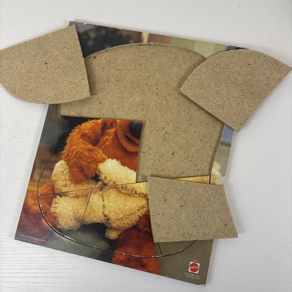 Jim Henson Bear In The Big Blue House 9.5”x11.5” Rare Vintage Mattel Puzzle